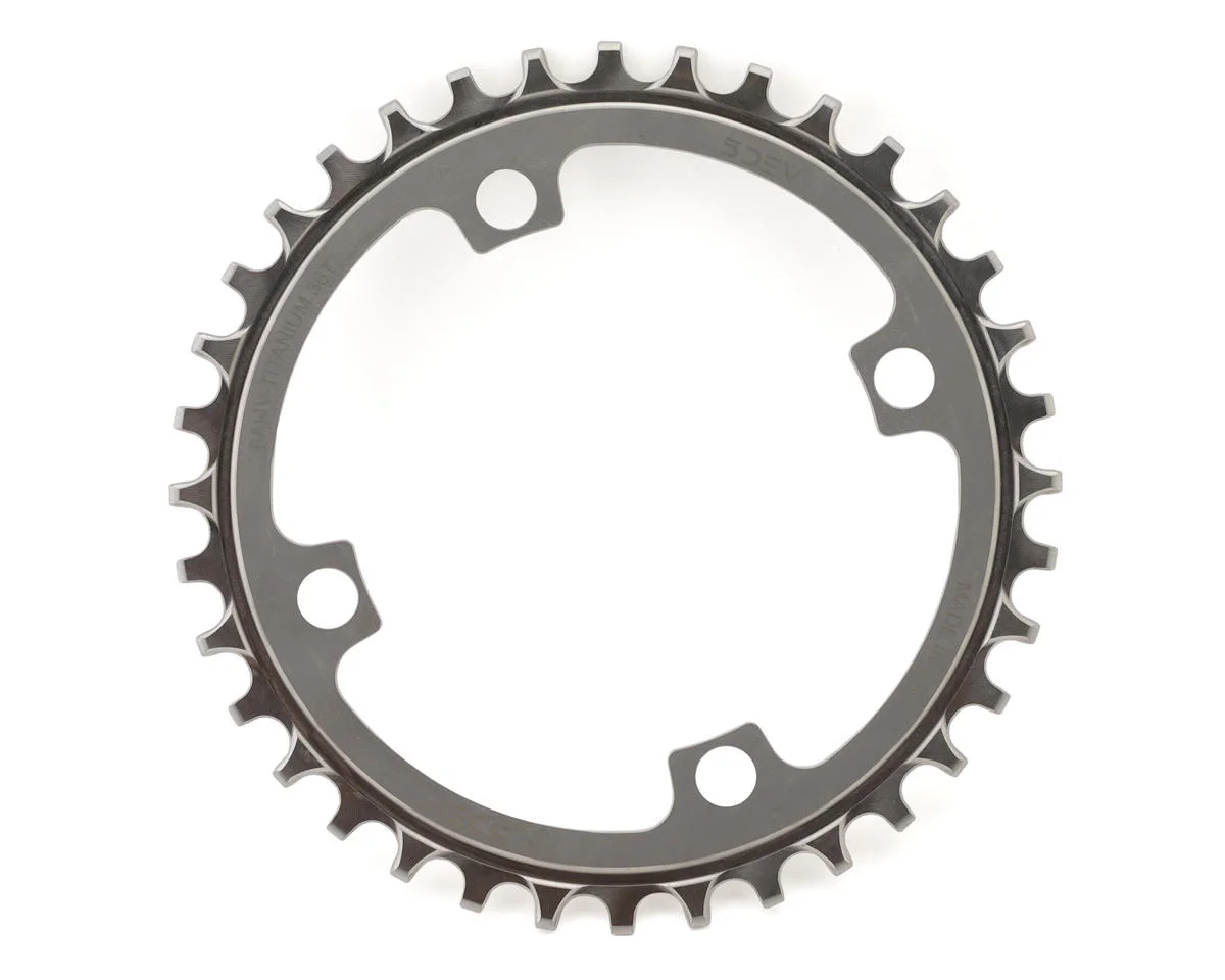 5Dev 104 BCD Titanium Chainrings (Raw/Silver) (36T)