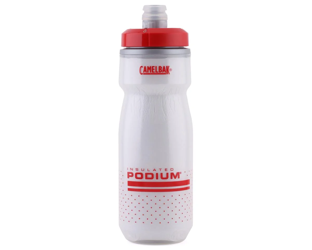 Camelbak Podium Chill Insulated Water Bottle (Fiery Red/White) (21oz)