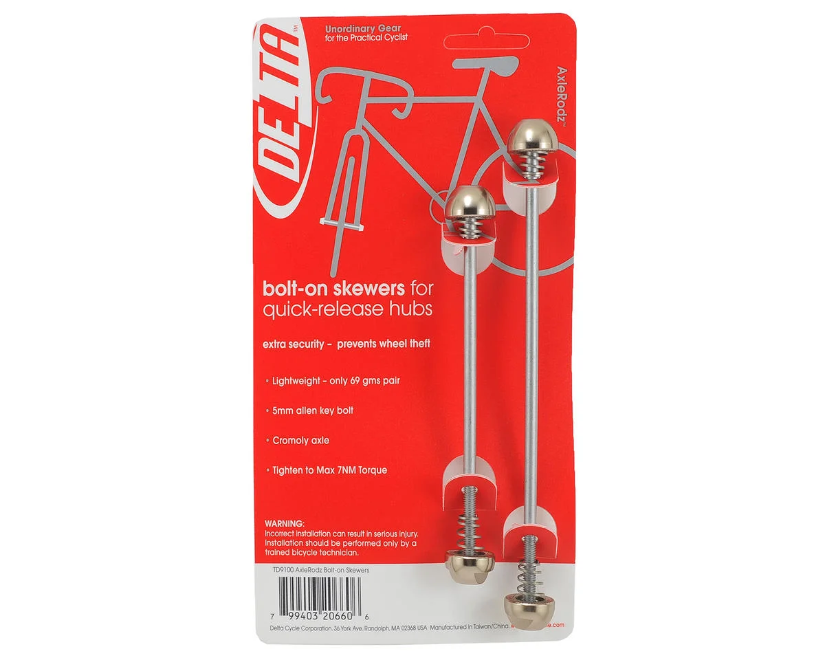 Delta Axle Rodz Locking Skewer Set (Silver)