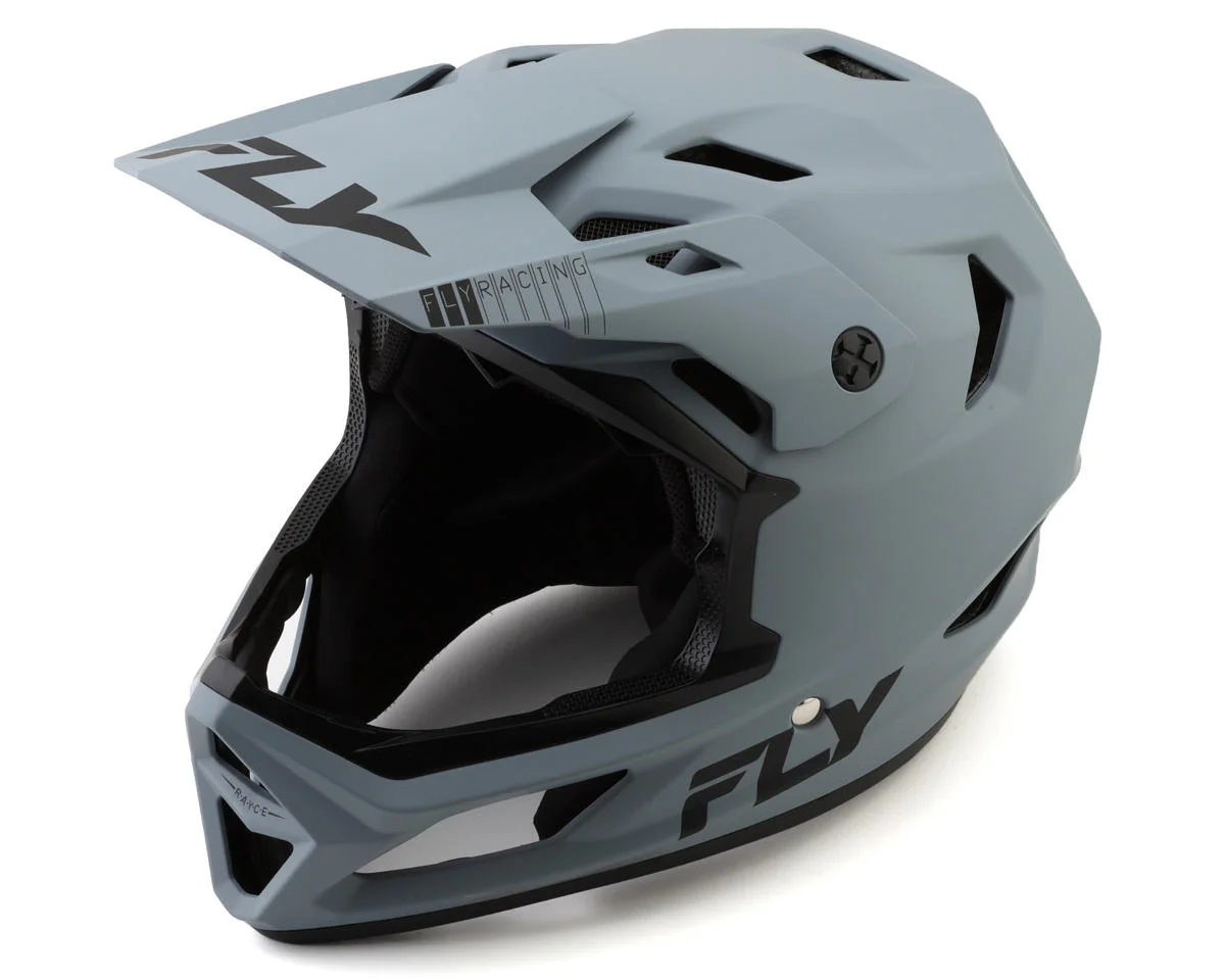 Fly Racing Rayce Solid Full Face Helmet (Matte Grey) (XL)