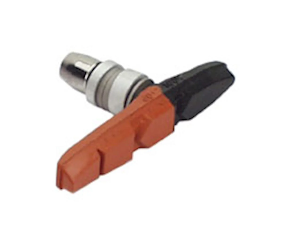 Kool Stop Thinline V-Brake Pads (Black/Red) (1 Pair) (Dual Compound) (Threaded Post)