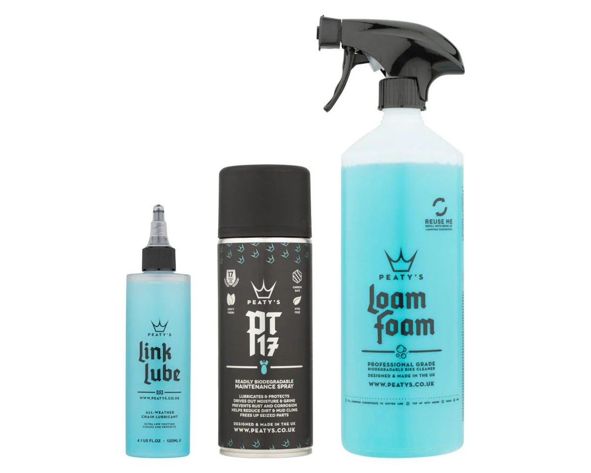 Peaty's Bicycle Cleaning Kit (Wash/Degrease/Lubricate)