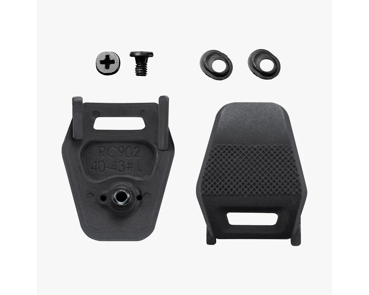Shimano Replacement Heel Pads W/ Bolts & Spacers (Black) (L) (Fits SH-RC900, SH-RC901, & SH-RC901T Road Shoes)