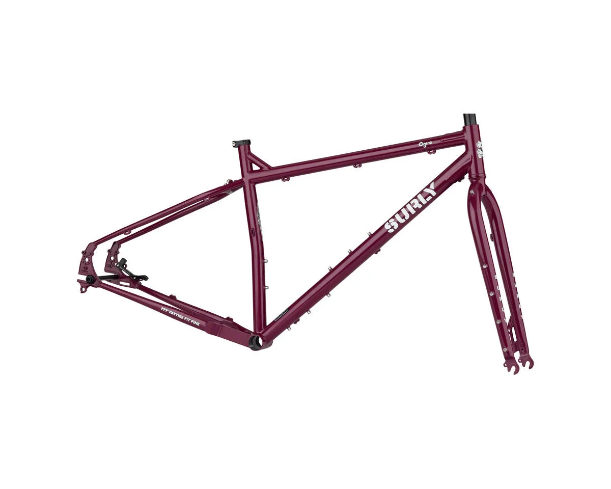 Surly Ogre 29" Steel Frameset (Fermented Plum) (S)